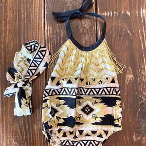 Custom baby girl playsuit 6 months